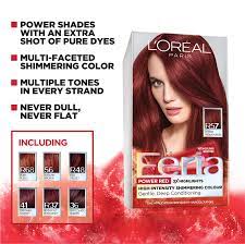 Includes treatment conditioner to give your hair extra shine, volume and. Buy L Oreal Paris Feria Multi Faceted Shimmering Permanent Hair Color R57 Cherry Crush Intense Medium Auburn Online In Thailand B00b1dr8qy