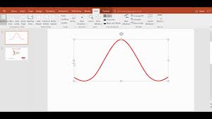 the quickest way to draw a sine wave bell curve or any curve using powerpoint