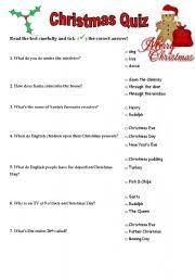 Numerous moms and dads think that free printable questionnaires are crucial for their kids to learn how to correctly fill out types in school. Christmas In Britain Quiz Esl Worksheet By Gretel