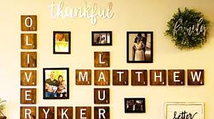 How To Make Scrabble Letter Wall Decor