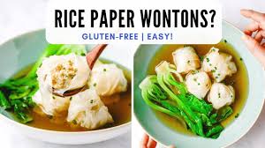 They filling is made of tofu and mixed vegetables. Easy Wonton Soup With Gluten Free Wontons Youtube