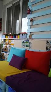 Elif Hanimin Rengarenk Balkonu Ev Gezmesi Kucuk Ev Tasarimi Yatak Yastiklari Balkon