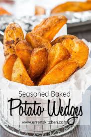 Seasoned Baked Potato Wedges Recipe Wedges Recipe Potato Wedges Baked Potato Wedges Recipe