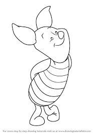How To Draw Piglet From Winnie The Pooh Drawingtutorials101 Com Winnie The Pooh Drawing Whinnie The Pooh Drawings Drawings Of Friends