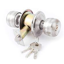 It is then hard to find the correct depth to insert the key to then twist and work the. Uxcell Bedroom Bathroom Round Knobs Door Knob Lock Locks Hardware W Keys Walmart Com Walmart Com