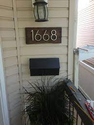 Show 3 to 4 numbers there are three colors white reflective signs are usually available from the seller 911 emergency alert. Mailbox Plaques Numbers Ideas On Foter House Numbers Diy Traditional House Numbers Mailbox On House