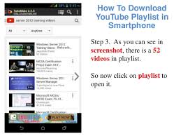 There are some other ways like how to download the youtube playlist which you can check on techtrimmer website How To Download Youtube Playlist In Smartphone Android Mobile