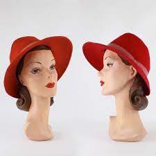 Reserved 1940s Red Fedora 1940s Pink Fedora 1940s Womens Etsy Red Fedora Hats Vintage Pink Hat