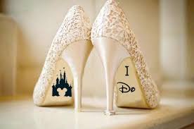 Disney Wedding Shoe Vinyl Sticker Decal With Name Date Decorations Bridal Shoe Bridesmaid I Do Mickey And Minnie Wedding Disney Wedding Shoes Disney Wedding