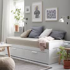 Brimnes Lit Banquette 2p Struct Matelas Blanc Malfors Mi Ferme Chaise Longue Ikea Canape Classique Et Chambre Design