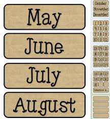 burlap themed pocket chart subject schedule cards and calendar