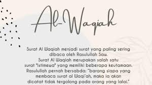 Surat ini juga diturunkan setelah surah taha. Bacaan Surat Al Waqiah Latin Dan Arab Lengkap Dengan Terjemahan Tribun Pekanbaru