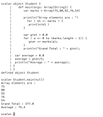 Scala Arrays Example Journaldev