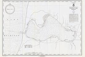 1944 nautical map of portage lake manistee county michigan