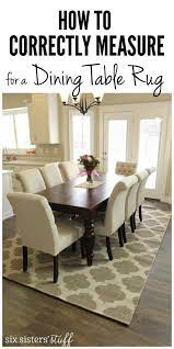 How To Correctly Measure For A Dining Room Rug Dining Table Rug Dining Rug Dining Room Table Rug