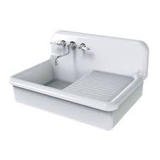 The farmhouse sinks are very expensive because they are made of the best sink material. Single Bowl Kitchen Sink Tck90b A Bleu Provence With Drainboard Ceramic Apron Front