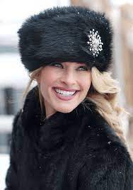 Black Fox Faux Fur Russian Hat Fabulous Furs Hat Fashion Fur Hat Fur Hat Outfit