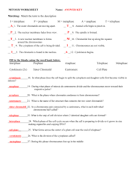 Oct 04, 2019 · dichotomous key definition. Mitosis Worksheet