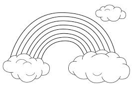An Unique Rainbow Between Two Clouds Coloring Page Download Print Online Coloring Pages Fo In 2020 Cartoon Coloring Pages Free Coloring Pages Online Coloring Pages