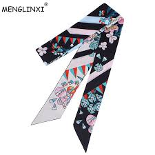 Discover the new collections of women square scarves, large shawls and small silk accessories such as bow ties, pocket squares or scarf rings for women. New Design 120cm Floral Print Women Small Silk Scarf Luxury Brand Bag Ribbons Fashion Head Scarf Hot Sale Long Small Silk Scarf Head Scarf Styles Floral Prints