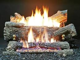 Create a stunning centerpiece for your living room with this beautiful vent free fireplace. Buck Stove Ember Vision Oak Series 100 Vent Free Gas Log Set Gas Logs Gas Log Sets Buck Stove