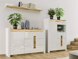 Buy now online from our trendy selection of high gloss tv stands, units and cabinets. Modern White High Gloss Living Room Furniture Set Storage Display Units Led Lights Oak Finish Tops Impact Furniture
