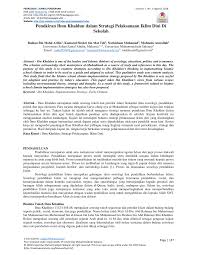 Sekolah menengah ibnu khaldun aka smik. Pdf Jurnal Umsida
