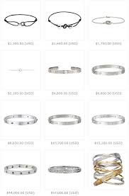 cartier love bracelet prices 2019 in yellow gold white gold