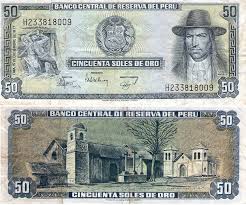 50 Soles De Oro Peru 1977 Money Notes Bank Notes World Coins