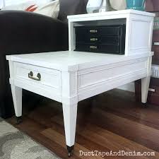 Black And White End Table How To Paint A Simple Black Jewelry Box White End Tables End Table Makeover Table Makeover