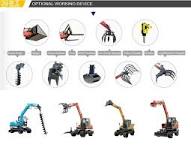 Jg708s 6 Ton Rubber Duck Digger Excavation Machinery Mobile ...