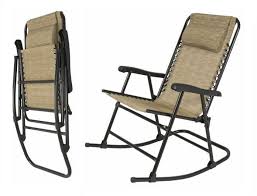 Outdoor Rocking Chair Folding Garden Lounge Seat Beige Foldable Patio Furniture Unbranded Dinning Tables And Chairs Deck Chairs Outdoor Rocking Chairs