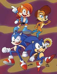 Sonic Satam 25th Anniversary Collab By Slysonic On Deviantart Sonic Satam Sonic Archie Comics Characters