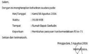 Karmin contoh undangan tidak resmi surat undangan karang taruna. Buatlah Contoh Surat Undangan Setengah Resmi Dubai Khalifa