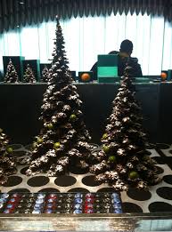 Chocolate Trees In Christmas Window At Patrick Roger Chocolatier Paris Place De La Madeleine Chocolate Tree Christmas Window Christmas Chocolate