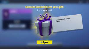2 select the item, like a skin, you want to gift. How To Send Someone A Gift In Fortnite Battle Royale How Gifting Really Works Gifting System Youtube