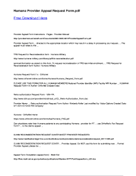 In each of the below linked. Humana Appeal Form Pdf Bctm Vaorez Site
