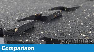 These tiles are the same rubber flooring that you would see in any commercial gym and are very easy to install and maintain. Tan Brown Interlocking Rubber Tile 2x2 Ft 8mm Tile