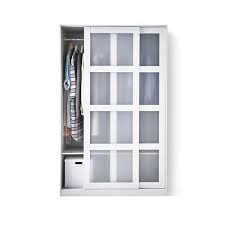 Kvikne Wardrobe With 2 Sliding Doors White White 47 1 4x74 3 4 Ikea Closet Doors Ikea Ikea Wardrobe