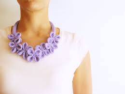 Maybe you would like to learn more about one of these? Flower Necklace 3 How To Knit Or Crochet A Knit Or Crochet Necklace Yarncraft On Cut Out Keep