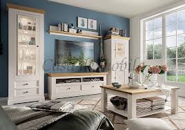 Weekend.at bietet täglich die besten themen zu wohnzimmer einrichten in weiß und einrichten, haus und garten, dekorieren, bauen und renovieren. Wohnzimmer 5teilig Flair Kiefer 2farbig Weiss Eichefarben Casade Mobila