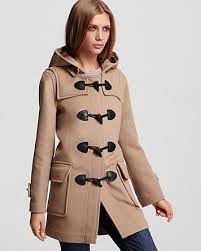 Check print peeks out from the hood to brand a hearty duffle coat crafted from fine italian wool and detailed with four toggle closures and a. Burberry Hooded Wool Coat With Toggle Closure In Camel Natural Lyst