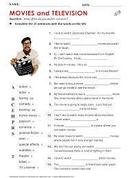 Movies And Television Movie Tv Vocabulary Esl English Phrases Http Www Allthingstopics Com M English Phrases English Language Teaching Teaching English