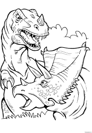 Battle T Rex Coloring Page Dinosaur Coloring Pages Dinosaur Coloring Sheets Dinosaur Coloring