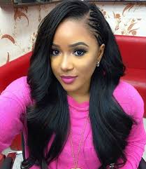 We show you here some gorgeous black weave hairstyles that are doing the rounds which you can try to transform your look. Poersh Human Hair 7a Grade The Best Quality Nice Hair Weft For Lovely Ladies Make Order Online Www Poersh Com Tree Braids Hairstyles Hair Images Gorgeous Hair