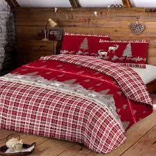 Cambia volto alla tua camera a letto con un nuovo copriletto. Parure Copripiumino Natalizio Matriominale Puro Cotone Daunex Rennes 255x200 Cm Ruocco Home