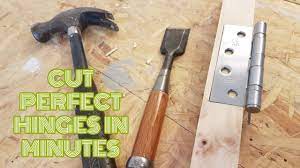 Wow Cut Perfect Door Hinges In Minutes Youtube