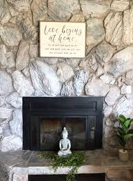 I'm tackling this very project next and i'm nervous about getting it right. How To Whitewash A Stone Fireplace Whitewash Stone Fireplace Faux Stone Fireplaces Painted Stone Fireplace