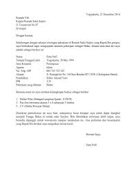 Surat Lamaran Kerja Perawat Di Klinik Kebidanan Perawat Riwayat Hidup