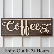 Coffee Sign Coffee Bar Coffee Sign Wood Wood Coffee Sign Kitchen Sign Kitchen Decor Wood Kitche Coffee Wood Signs Home Decor Signs Coffee Bar Signs